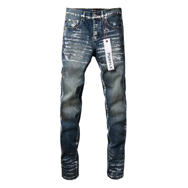 Purple Brand Distressed Bleached Slim-Fit Jeans 16
