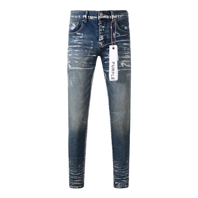Purple Brand Distressed Bleached Slim-Fit Jeans 18