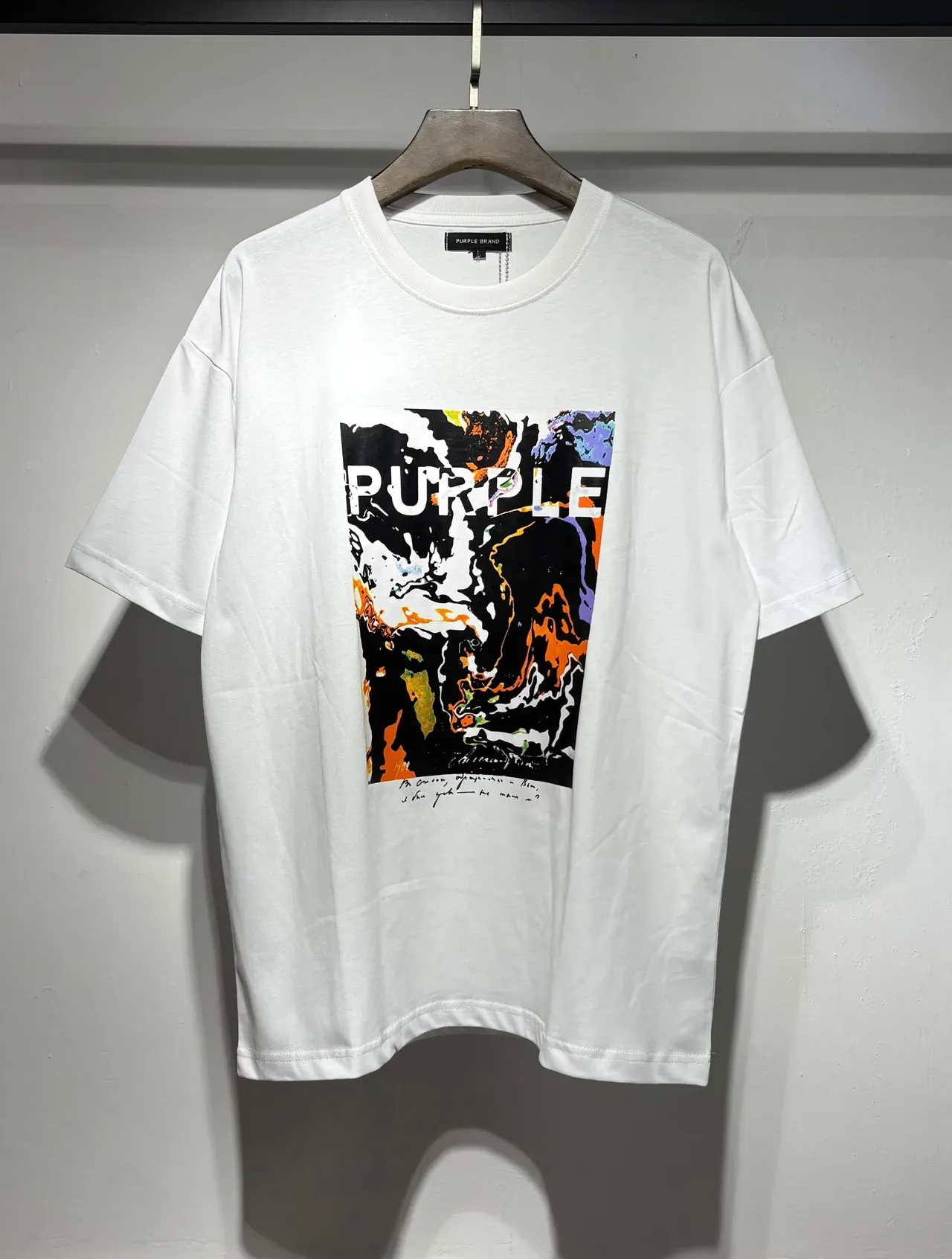 Purple Brand Oversized Abstract Graphic Print T-Shirt 5