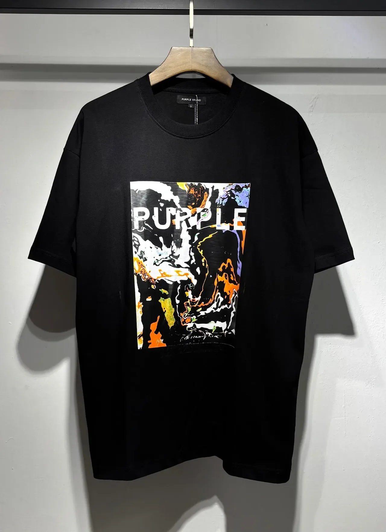 Purple Brand Oversized Abstract Graphic Print T-Shirt 6