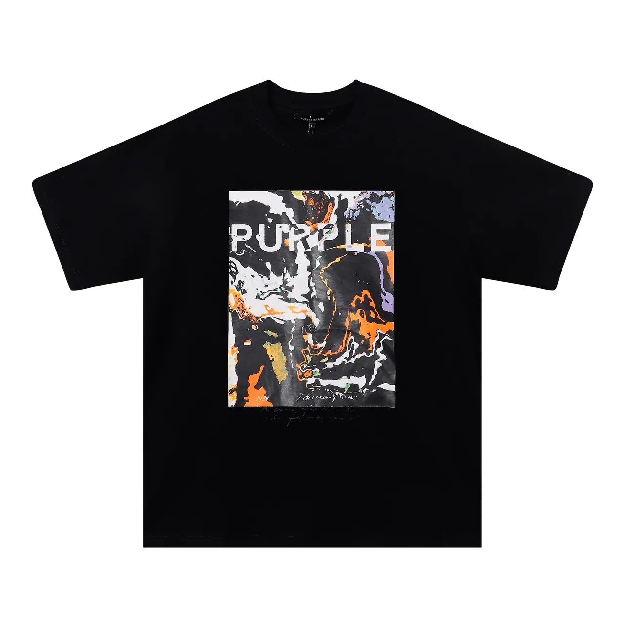 Purple Brand Oversized Abstract Graphic Print T-Shirt 9