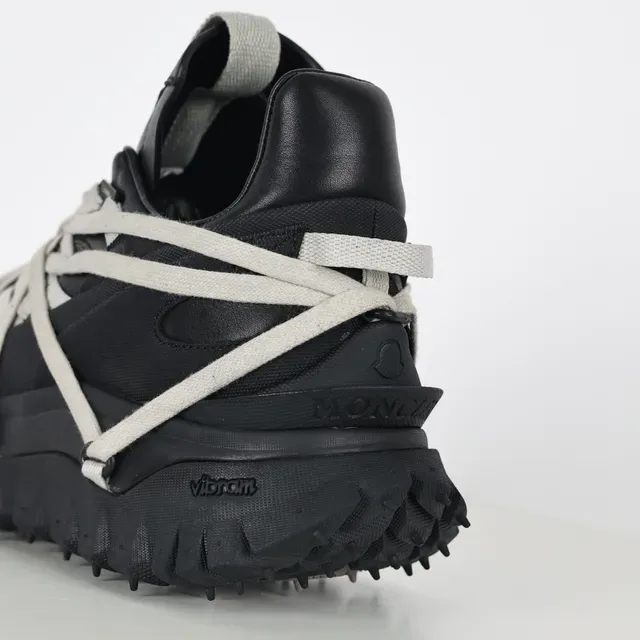 Rick Owens Black Gray Oversized Sole Crisscross Strap Lacing Chunky Sneakers 4