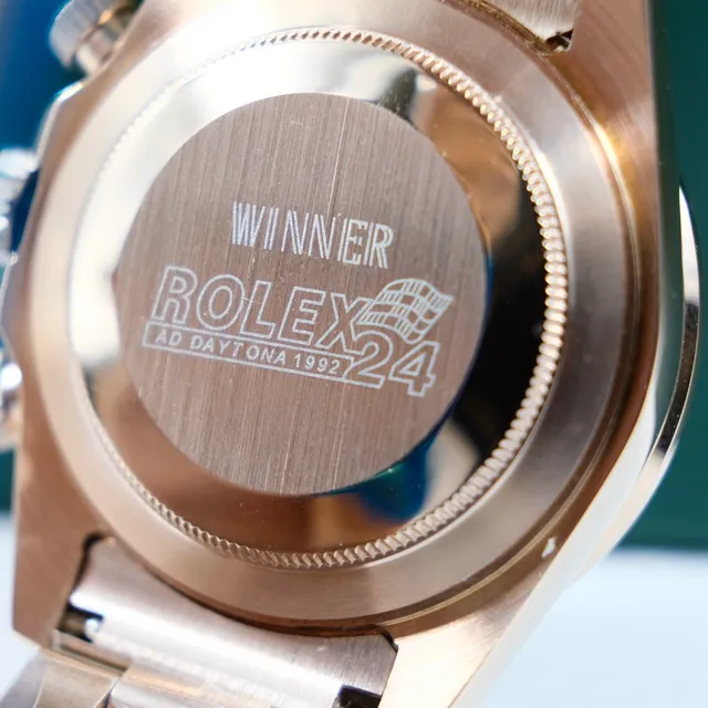 Rolex Cosmograph Daytona Rainbow Gem-Set Bezel Black Dial Rose Gold Mechanical Watch 6