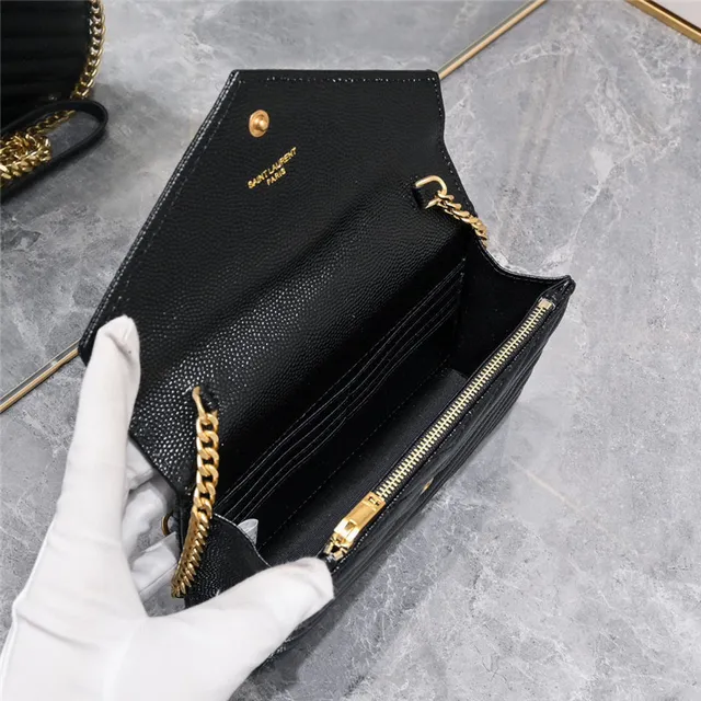 Saint Laurent Loulou Beige Quilted Chain Bag 3