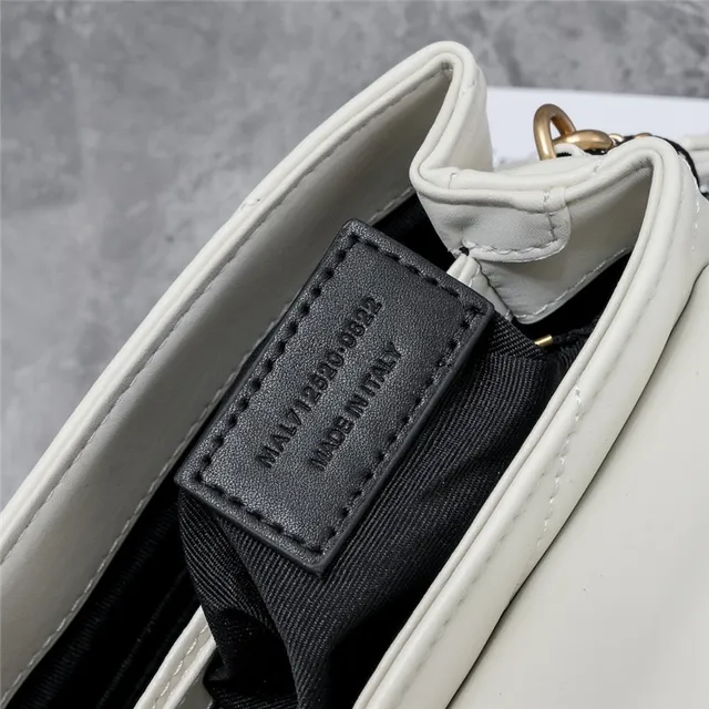 Saint Laurent Loulou bolsa underarm bege quiltada 2