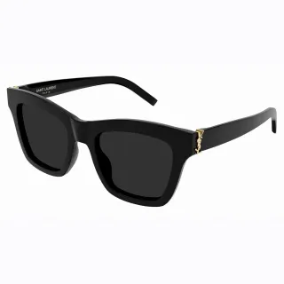 Saint Laurent Loulou Oversized Rectangular Black Acetate Sunglasses