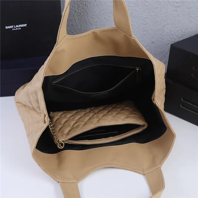 Saint Laurent Loulou Quilted Black Leather Tote Bag 2