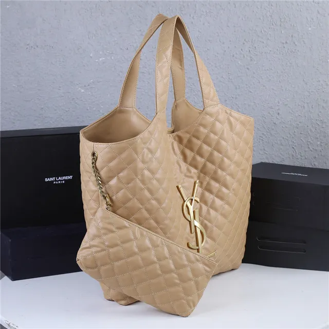 Saint Laurent Loulou Quilted Black Leather Tote Bag 8