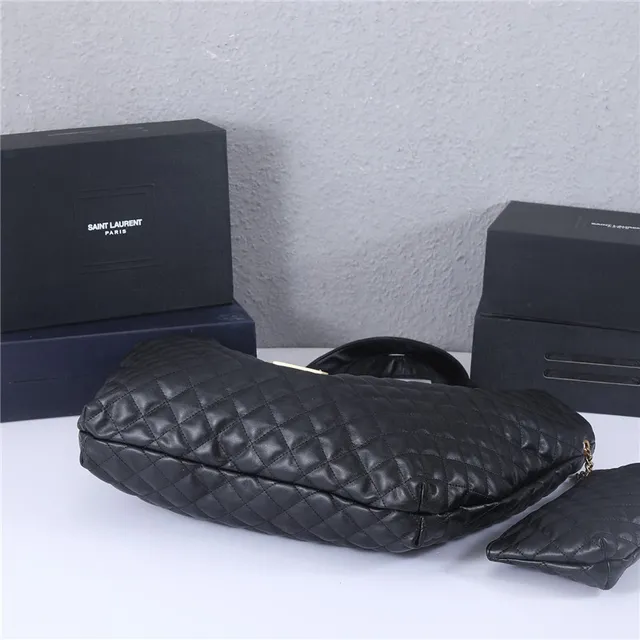 Saint Laurent Loulou Quilted Black Leather Tote Bag 14