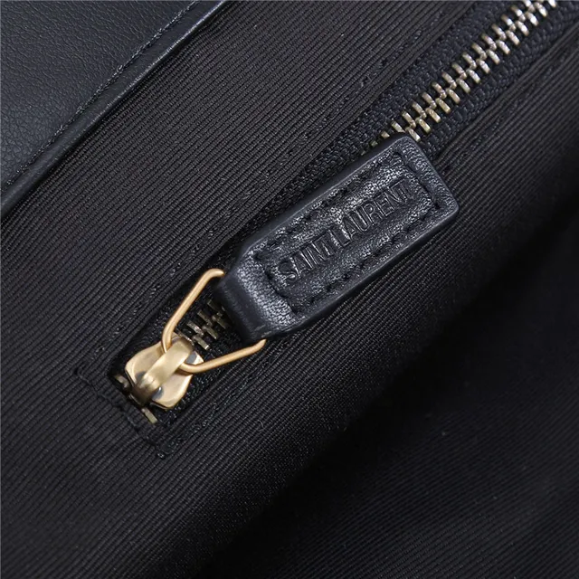 Saint Laurent Loulou Quilted Black Leather Tote Bag 20