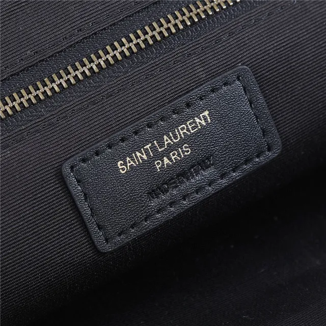 Saint Laurent Loulou Quilted Black Leather Tote Bag 21