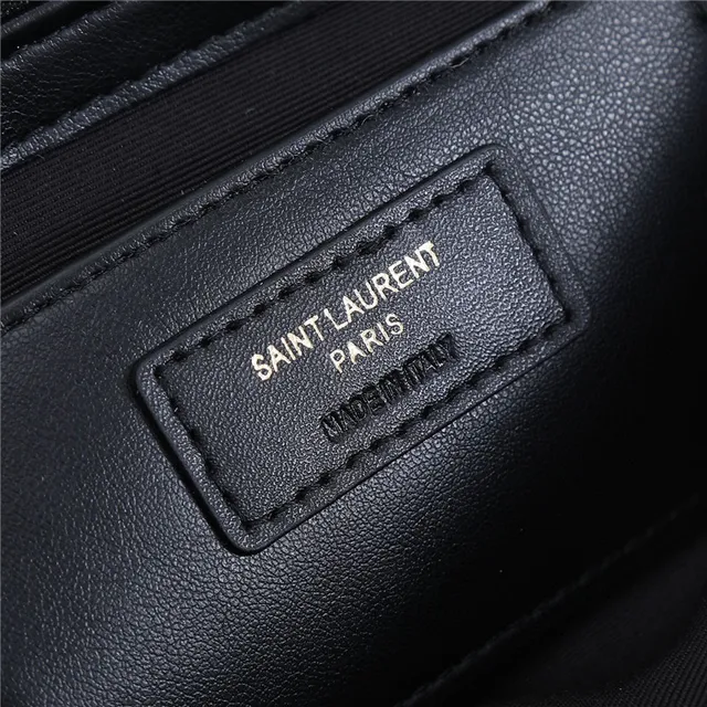 Saint Laurent Loulou Quilted Black Leather Tote Bag 22