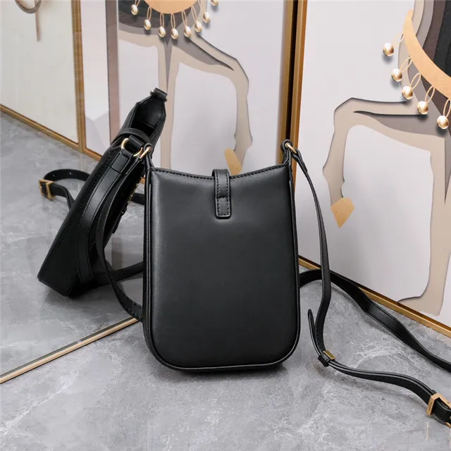 Saint Laurent 白金 结构皮革 YSL 米诺格勒姆 单肩包 3