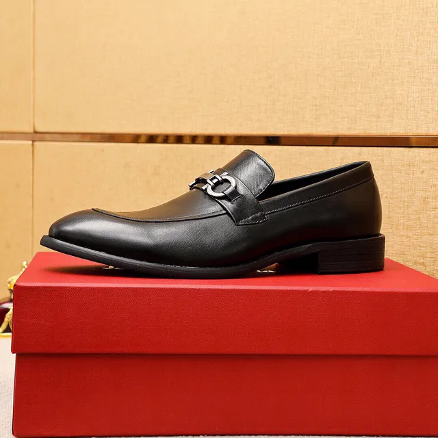 Salvatore Ferragamo Gancini Black Leather Horsebit Loafers 5