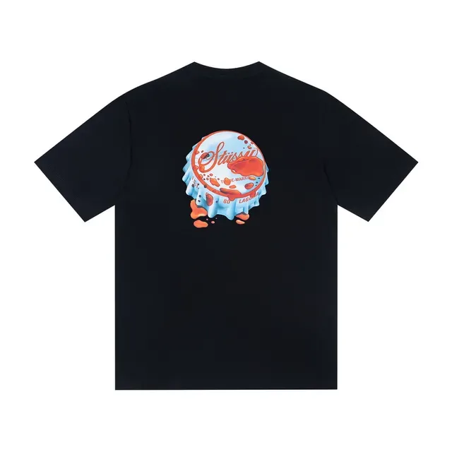 Stussy Stock Logo Bottle Cap Graphic T-Shirt 5
