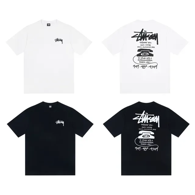 Stussy Stock Logo Graphic T-Shirt 2