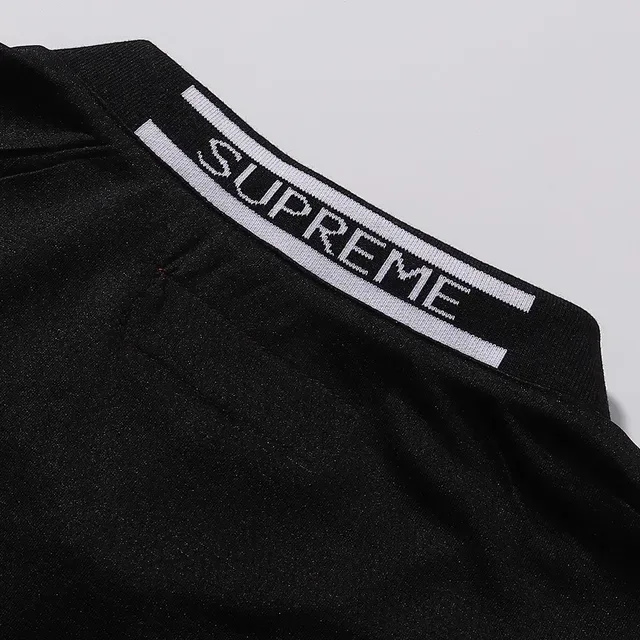 Supreme Black and White Angular Panel Jersey 4