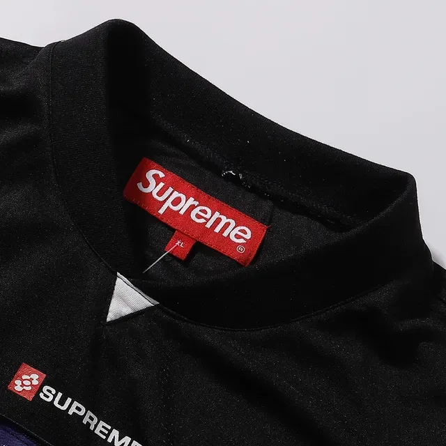 Supreme Black and White Angular Panel Jersey 6