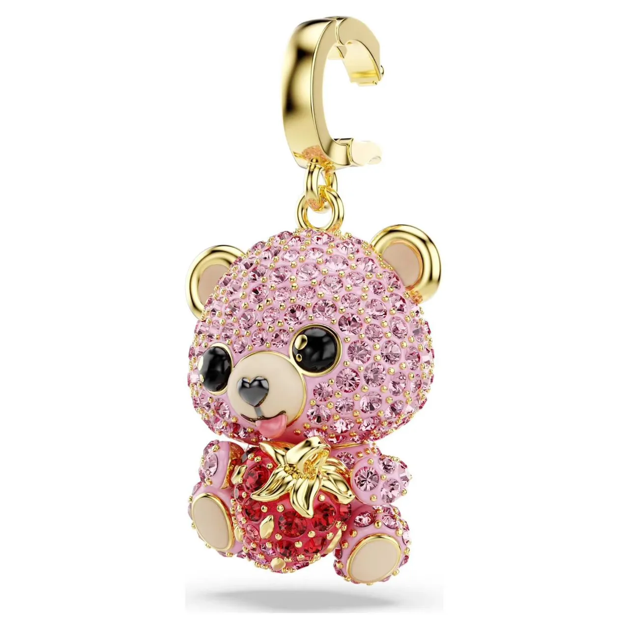 Swarovski Cœur Gouttant Or Rouge Pavé-Crystal Effet Résine Brillant Bijoux 3