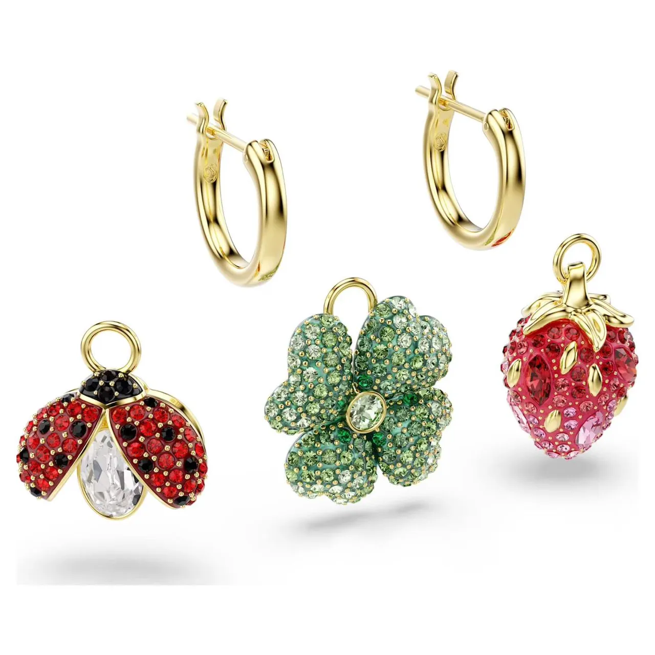 Swarovski Cœur Gouttant Or Rouge Pavé-Crystal Effet Résine Brillant Bijoux 11