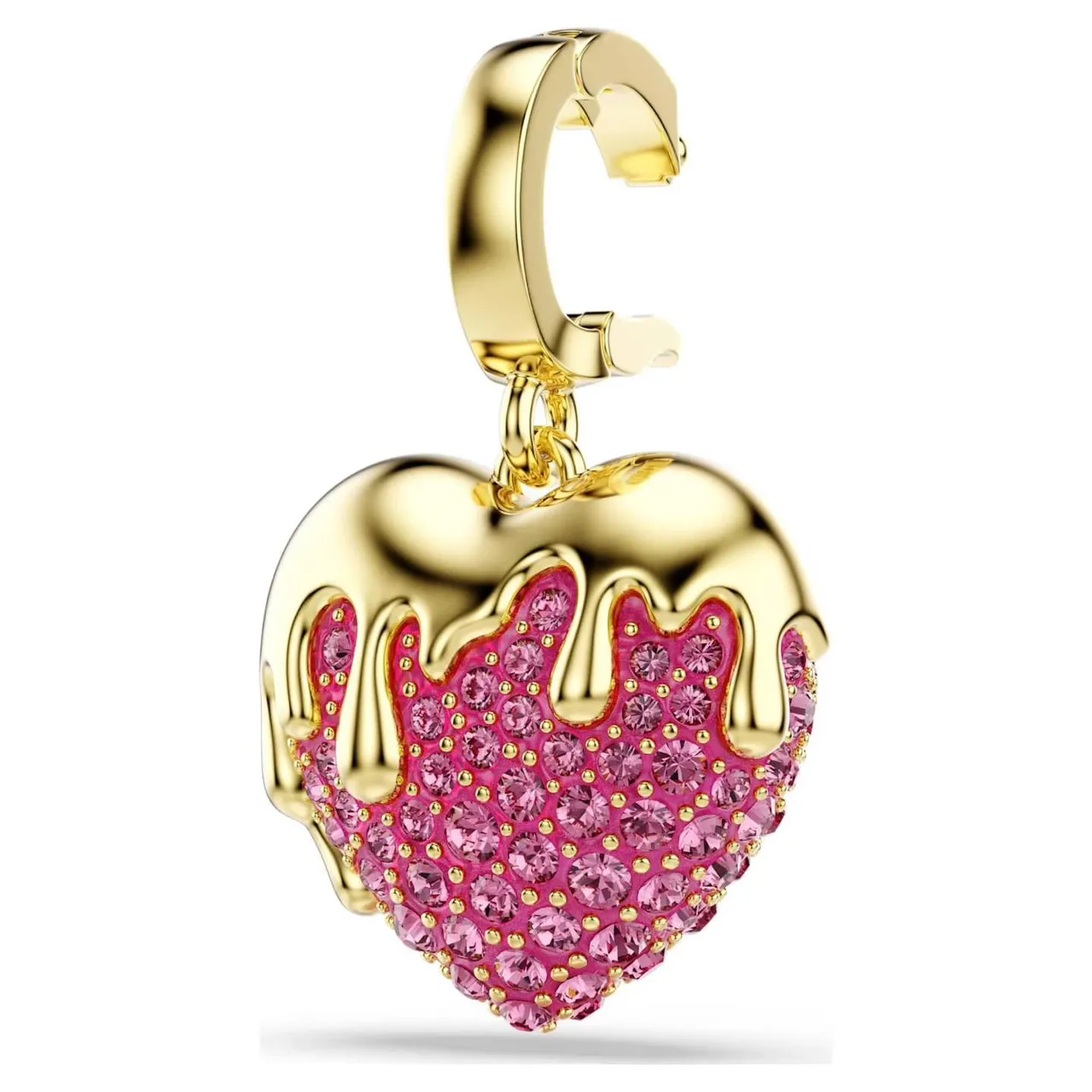 Swarovski Cœur Gouttant Or Rouge Pavé-Crystal Effet Résine Brillant Bijoux 13