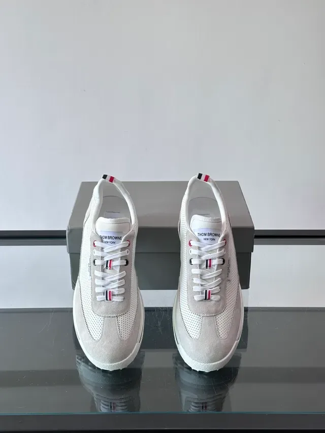 Thom Browne Air-Unit Sneaker Light Gray Beige Lifestyle Sneakers 4