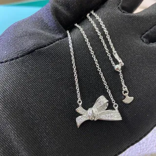 Tiffany & Co. Return to Tiffany Bow Pavé Necklace