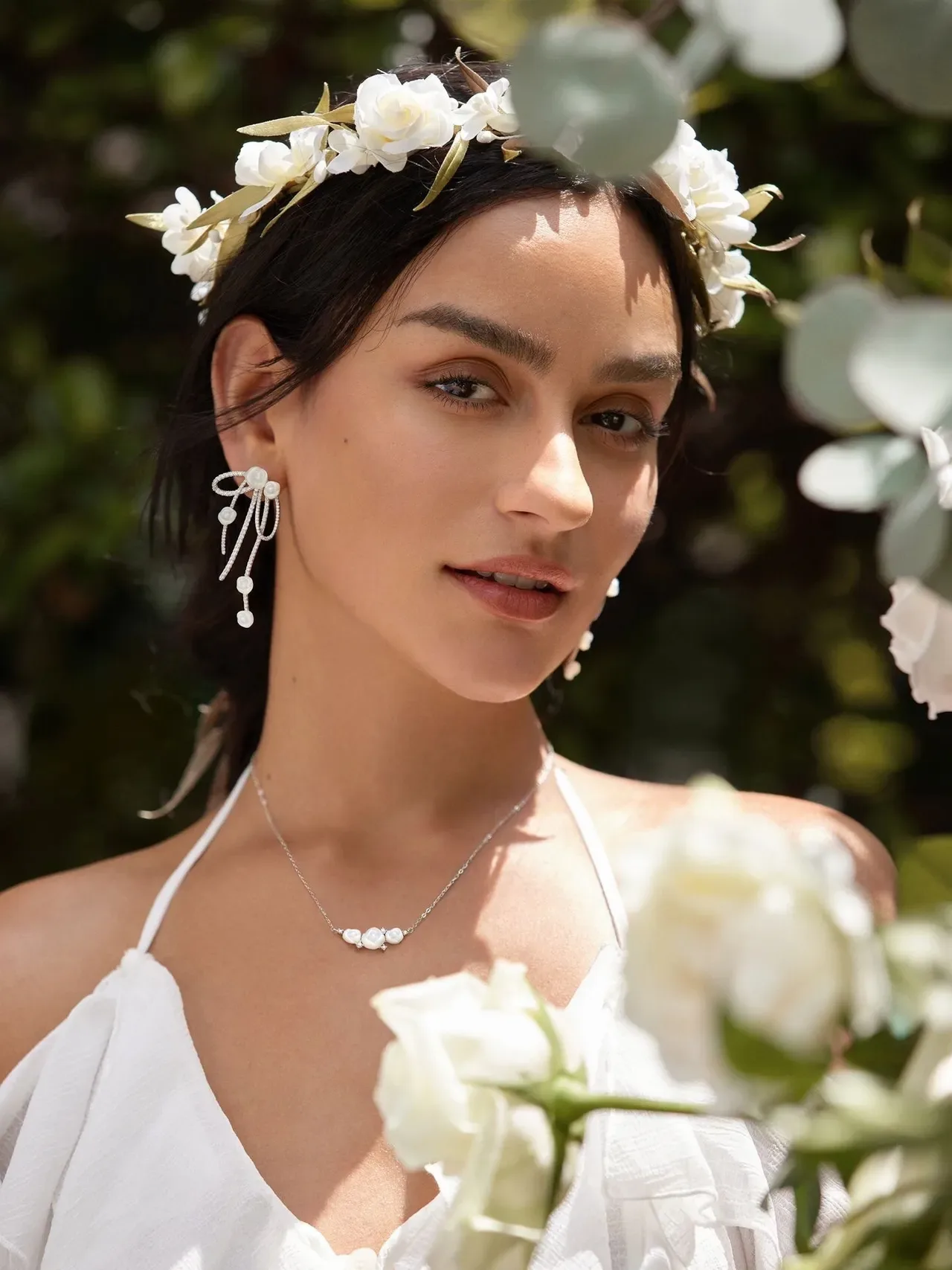 Tiffany & Co. Boucles d'oreilles à motif de nœud Pavé-Set Floral Gravé Multi-Drop 2