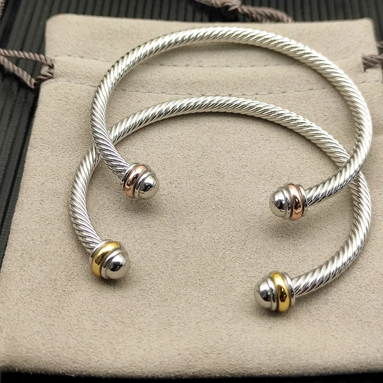 Tiffany & Co. HardWear Twisted Cable Open Cuff Bracelet 5