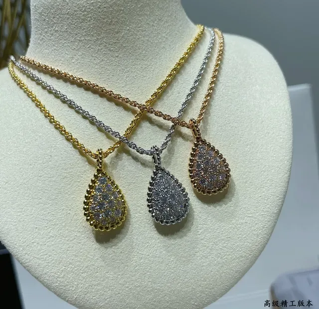 Tiffany & Co. Return to Gold Collier avec pendentif en forme de larme en argent 8