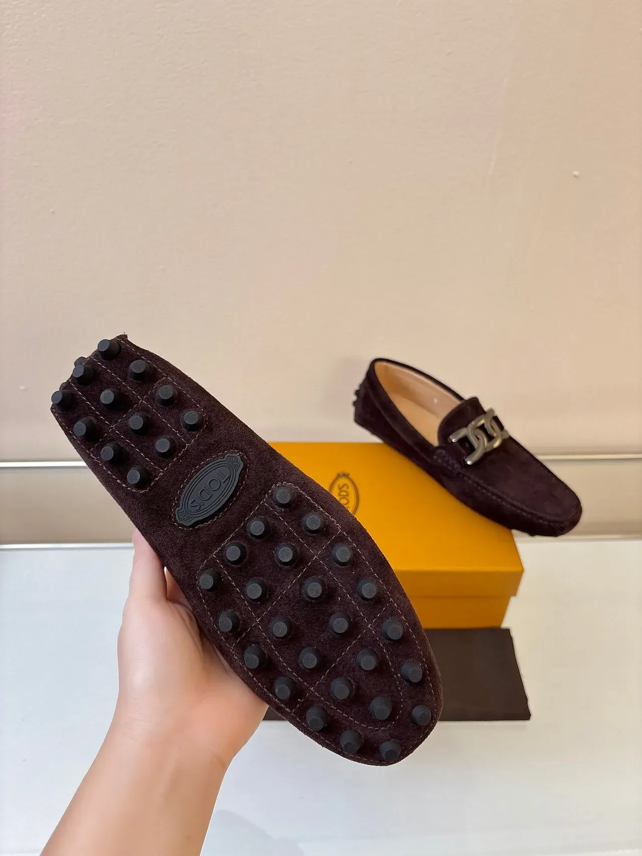 Tod's Gommino Loafer Brown Suede Horsebit Buckle Loafers 2