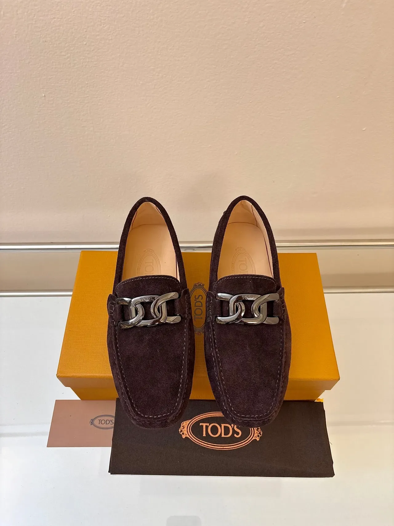 Tod's Gommino Loafer Brown Suede Horsebit Buckle Loafers 6