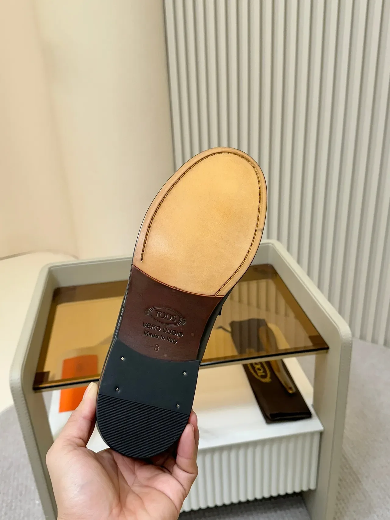 Tod's Horsebit Loafer Noir Or Cuir Moc-Toe Couture 2