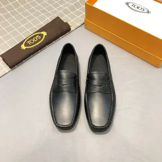 Tod's Penny Strap Loafer Black Leather Loafer
