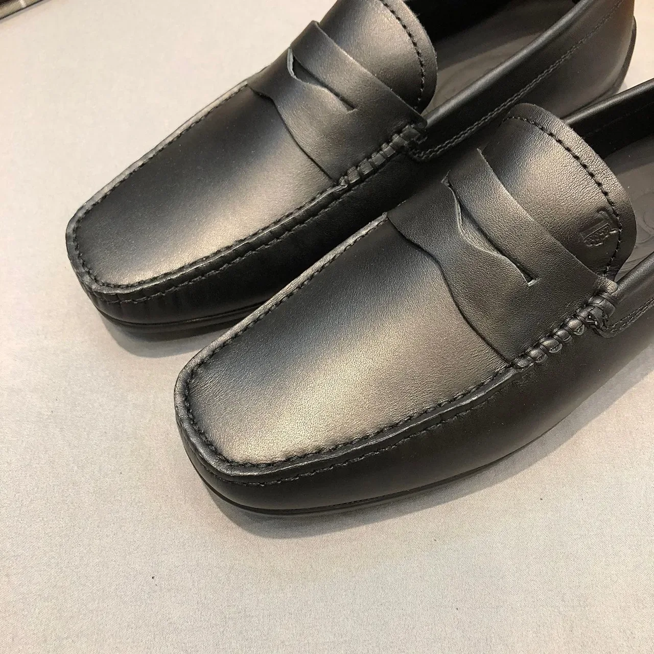 Mocassim Tod's Penny Strap Couro Preto 5