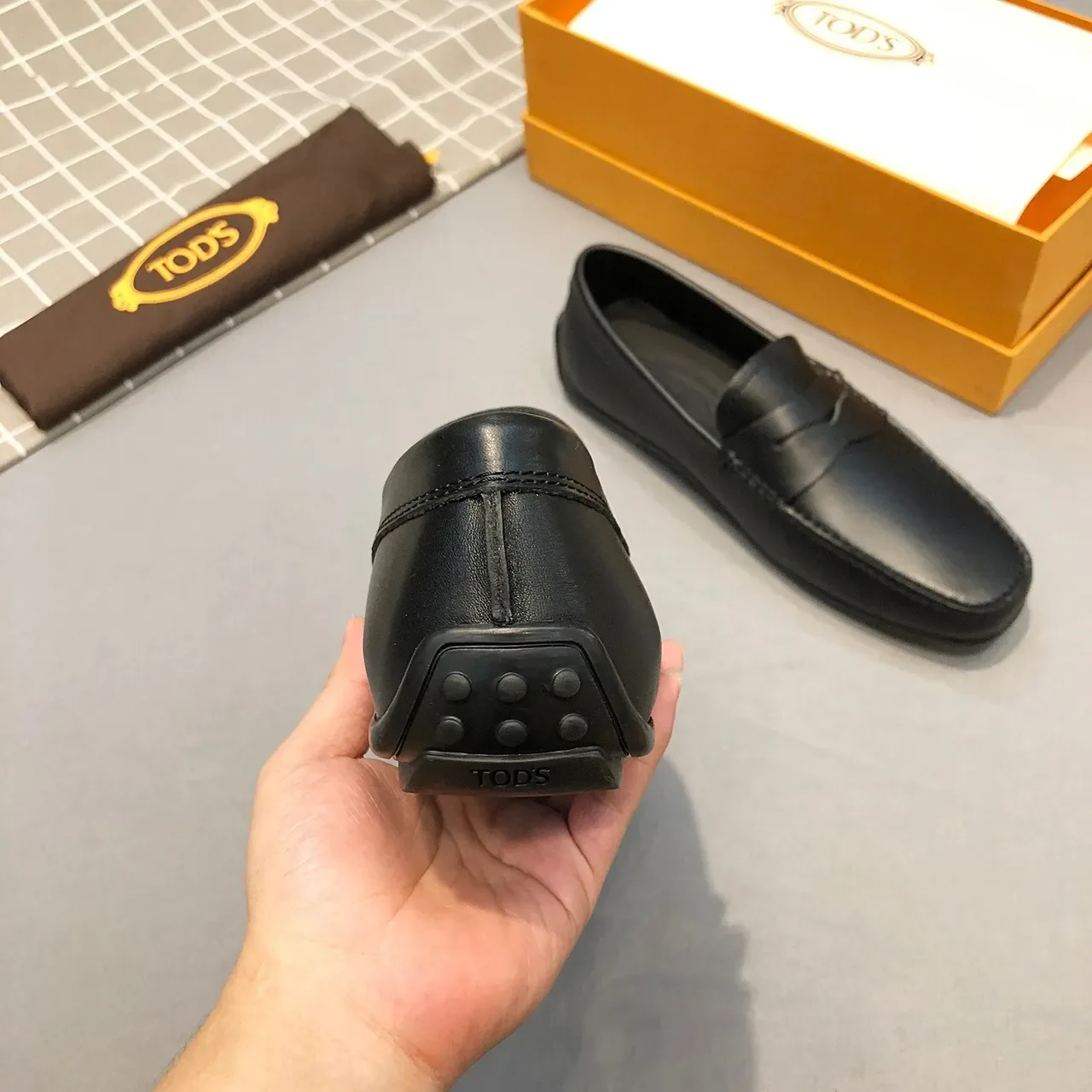 Mocassim Tod's Penny Strap Couro Preto 7