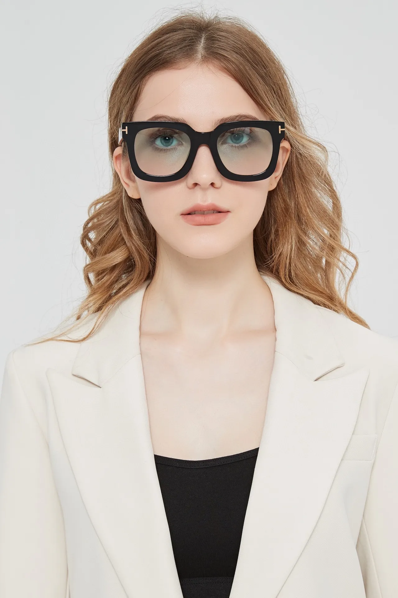 Tom Ford Oversized Square Black Optical Glasses 3