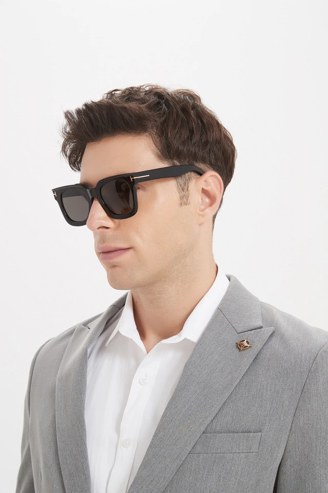 Tom Ford Oversized Square Black Optical Glasses 5