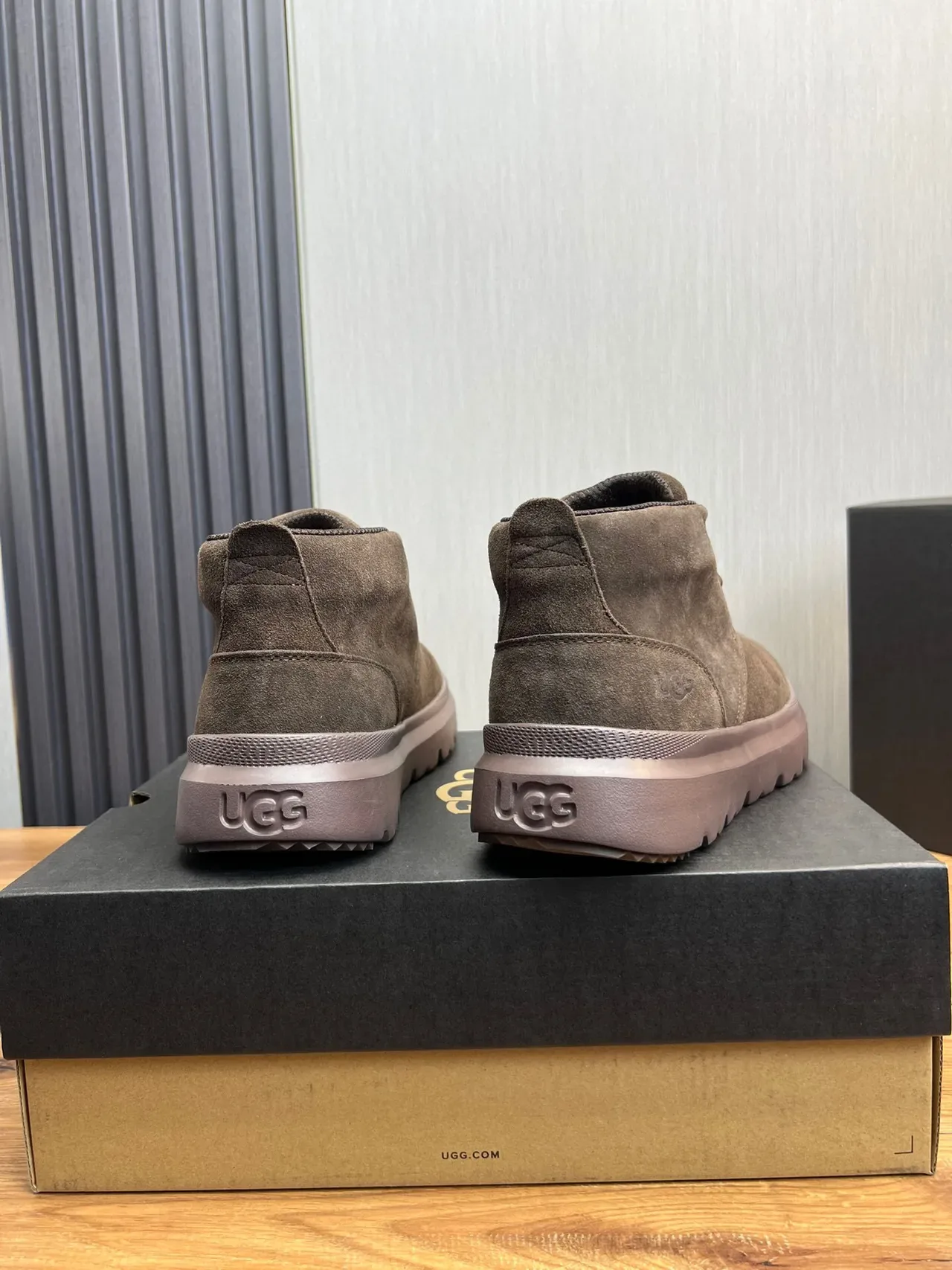 UGG Brown Suede Lace-Up Platform Ankle Boot 5