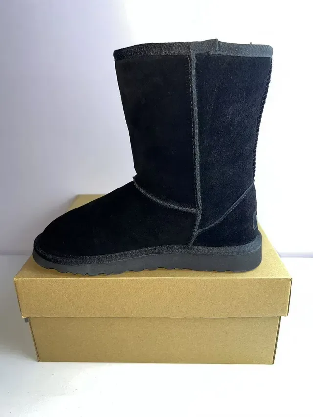 UGG Classic Black Suede Snow Boots 4