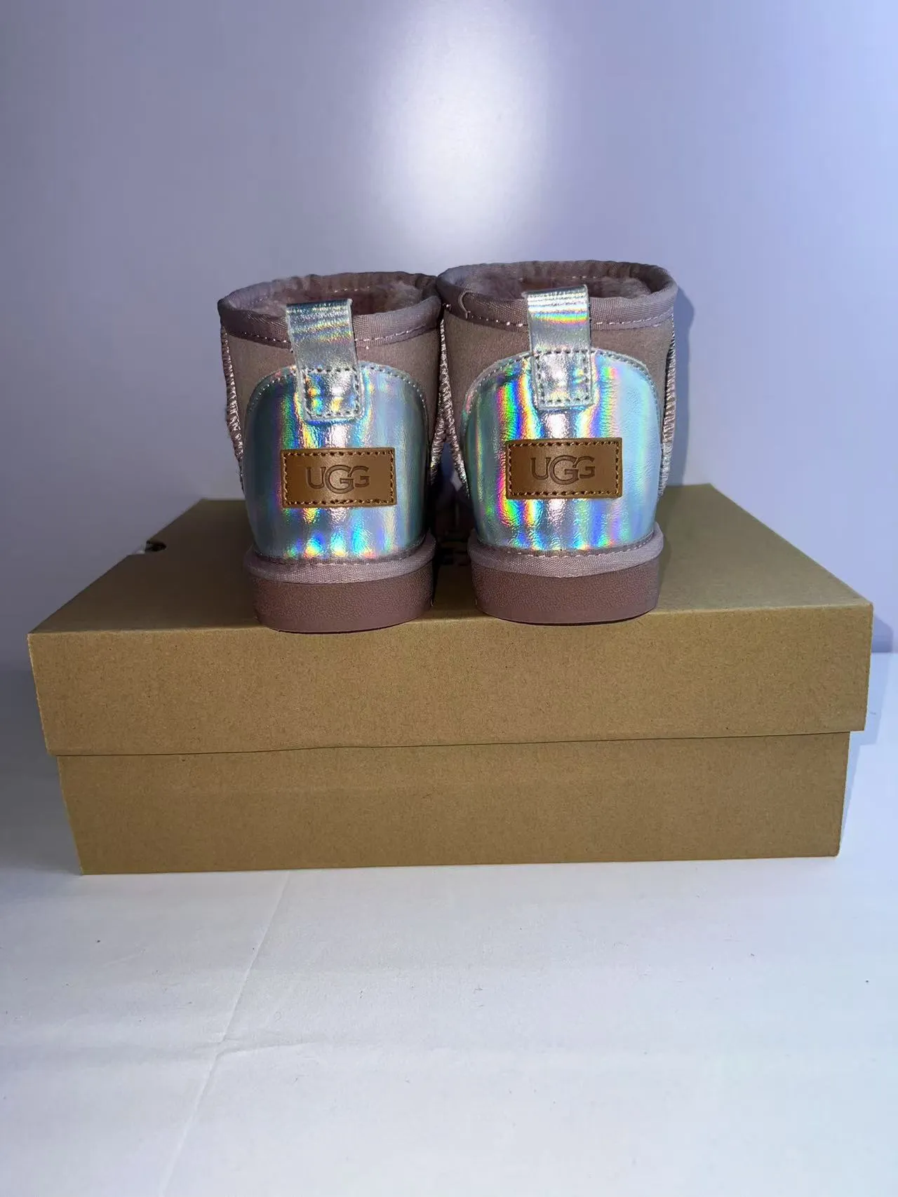 UGG Classic Mini Holographic Heel Suede Snow Boot 3