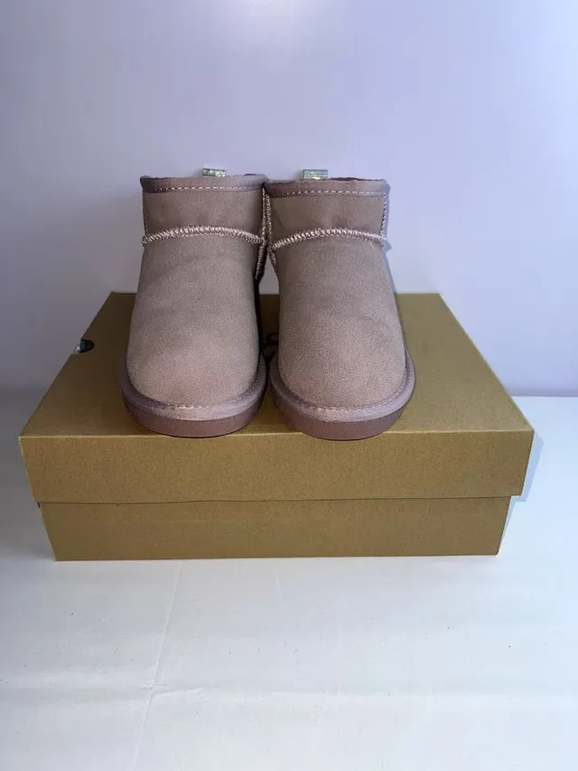 UGG Classic Mini Holographic Heel Suede Snow Boot 4