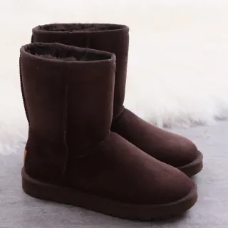 UGG Classic Short Bottes de Neige Marron Chocolat Daim