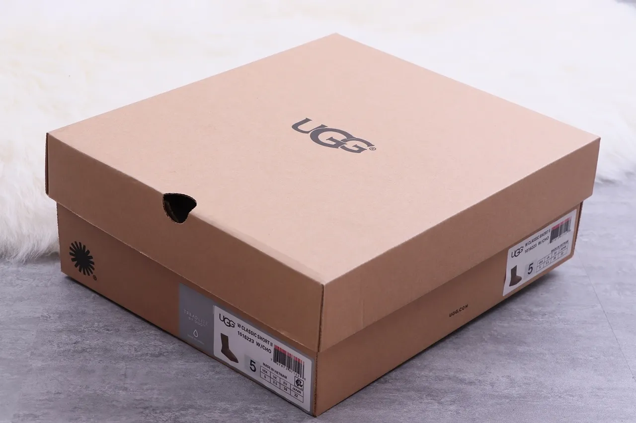 UGG Classic Short Chocolate Brown Suede Snow Boots 2