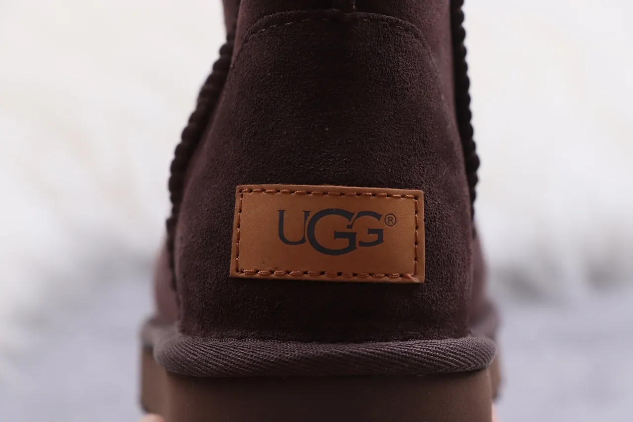 UGG Classic Short Chocolate Brown Suede Snow Boots 3