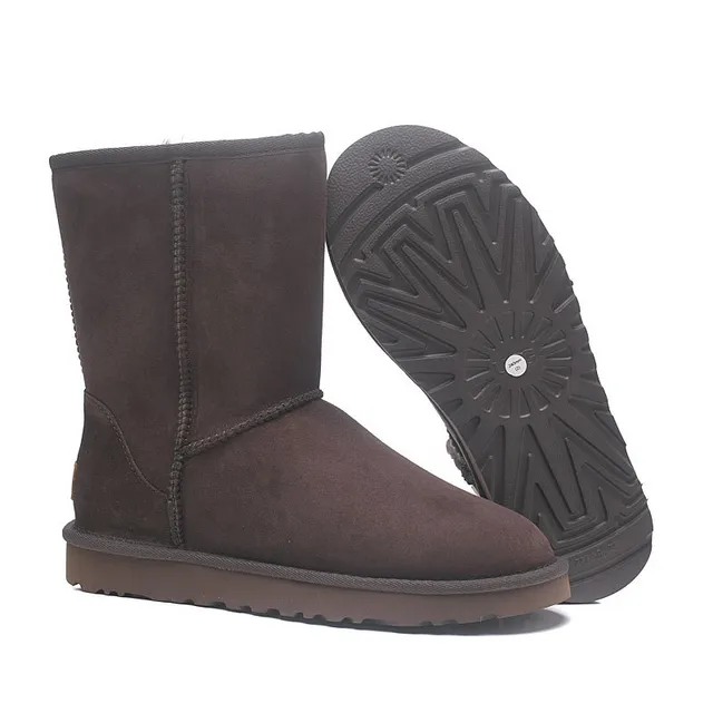 UGG Classic Short Chocolate Brown Suede Snow Boots 12