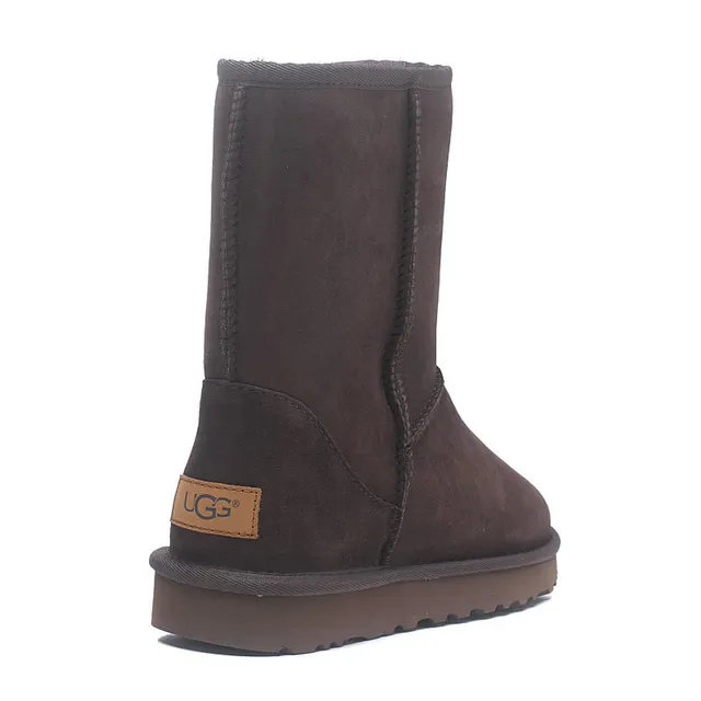 UGG Classic Short Chocolate Brown Suede Snow Boots 14