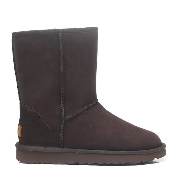 UGG Classic Short Chocolate Brown Suede Snow Boots 16