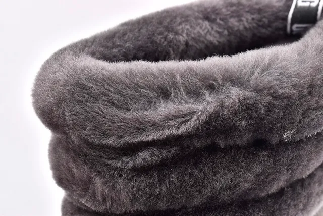UGG Fluff Mini Quiz-Ted Gray Snow Boots 5