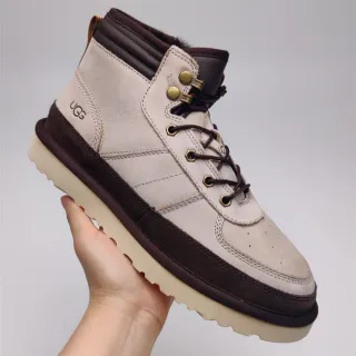 UGG Tasman Botas de Nieve Beige Marrón con Cordones y Caña Alta